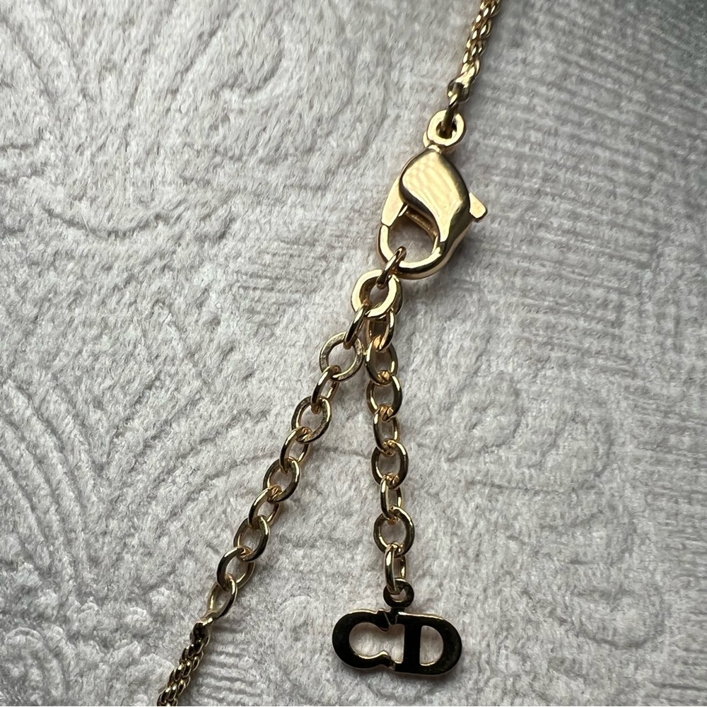 DIOR Floral Necklace vintage Authentic Gold and Silver - Picture 5 of 7